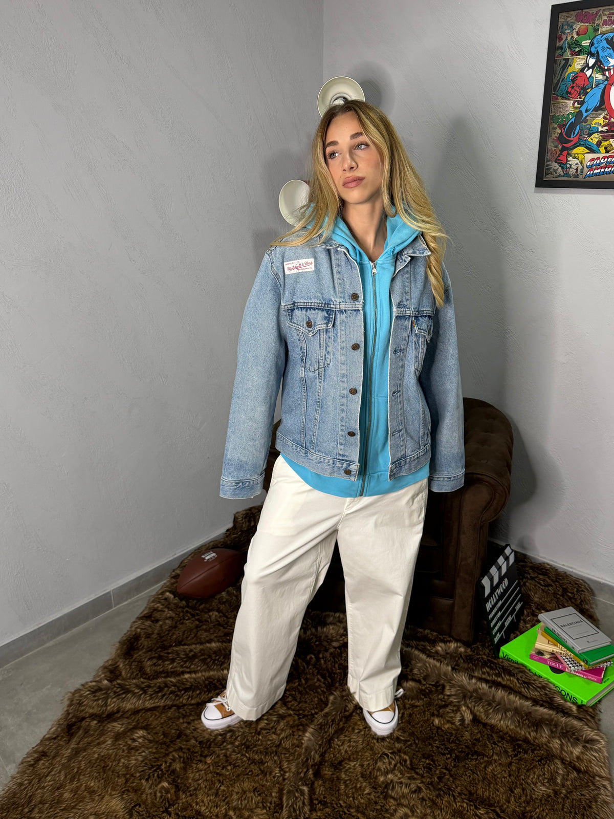 Custom giacca in LEVI’S X mitchell&ness