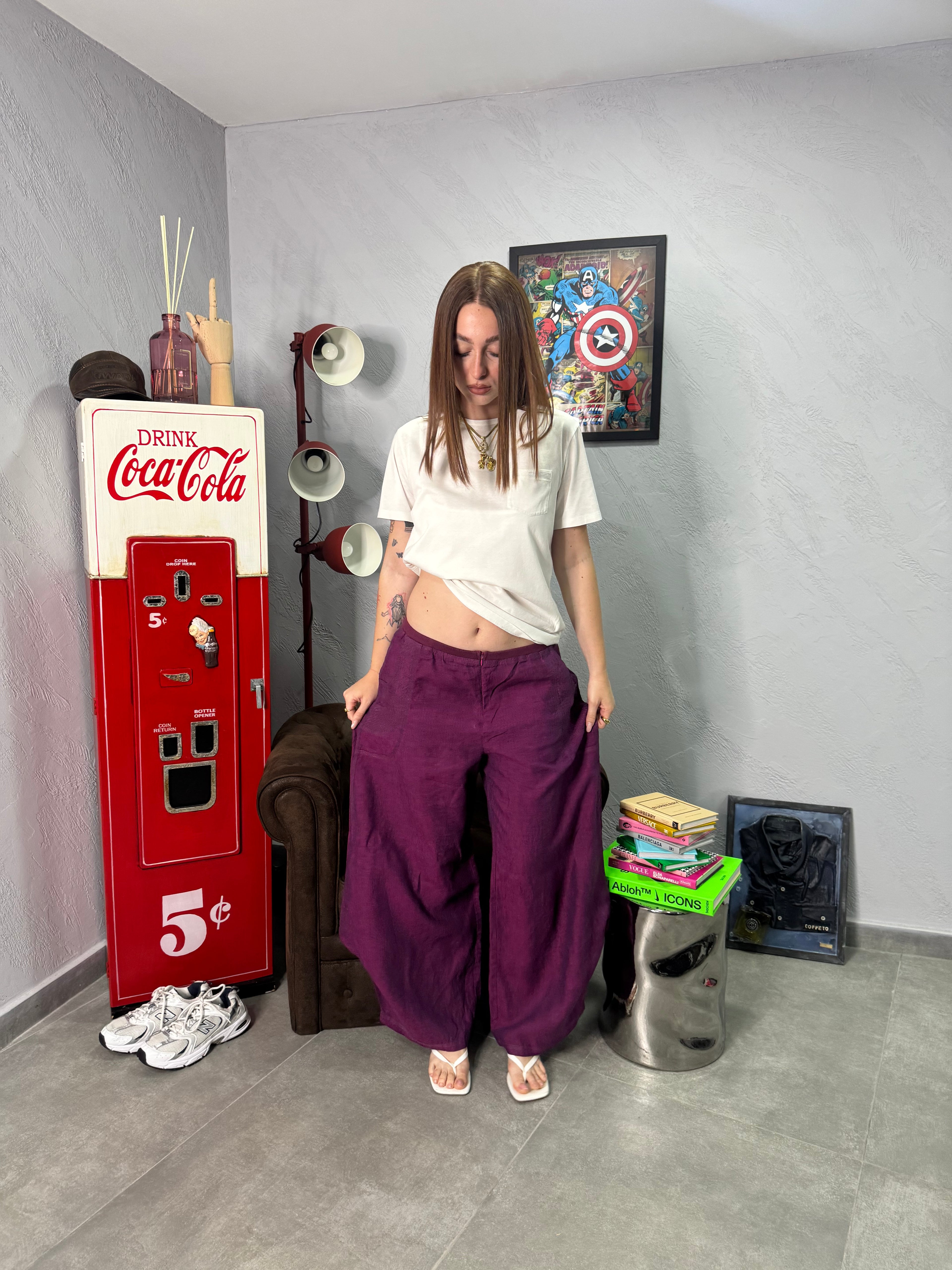 Pantalone japan lino
