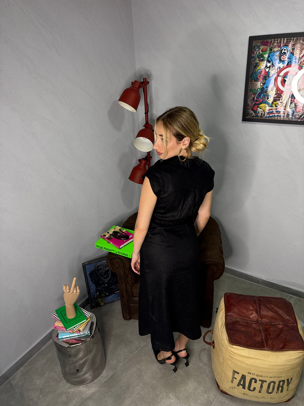 Dress in lino dishh