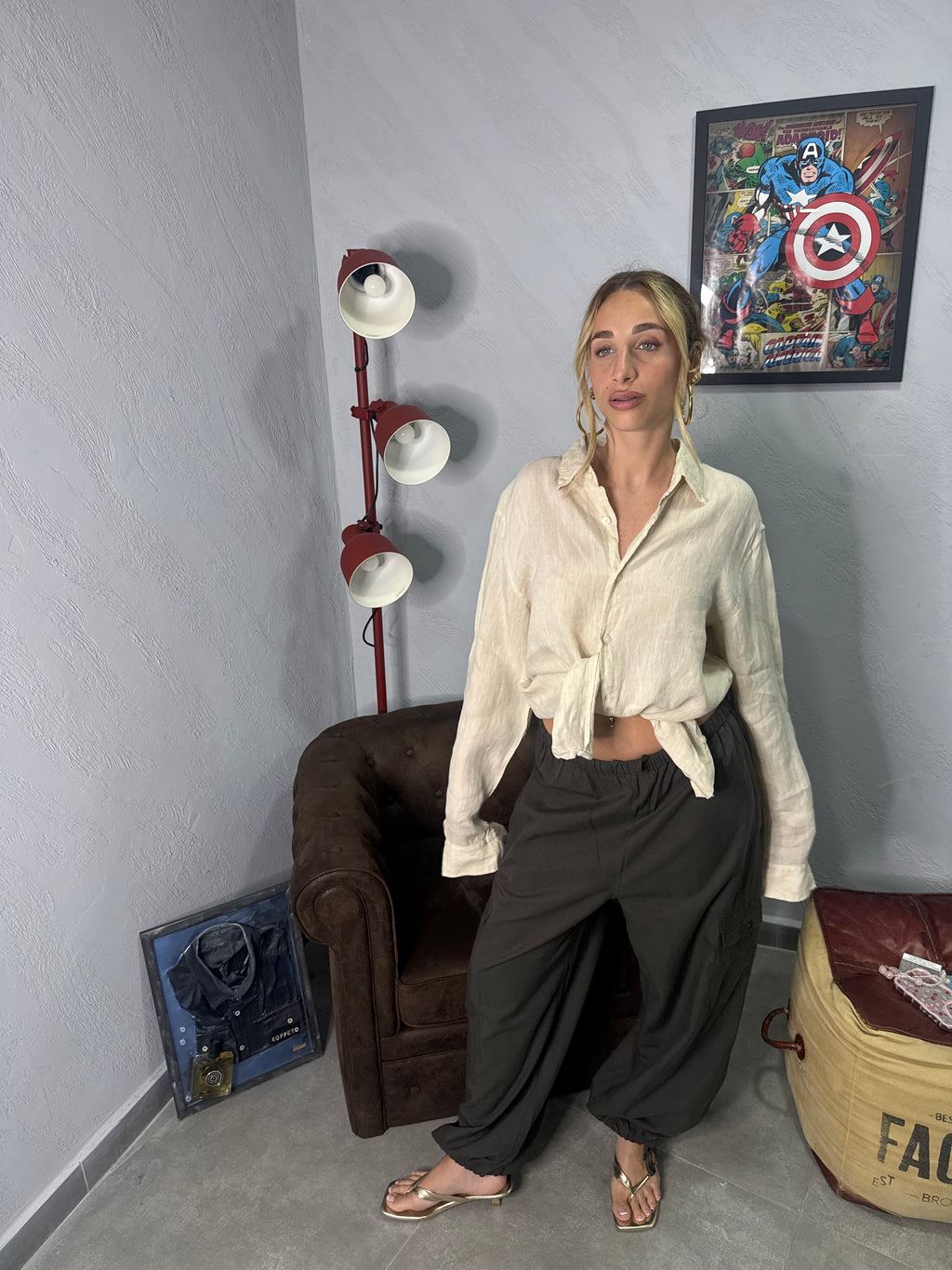Pantalone in lino cos