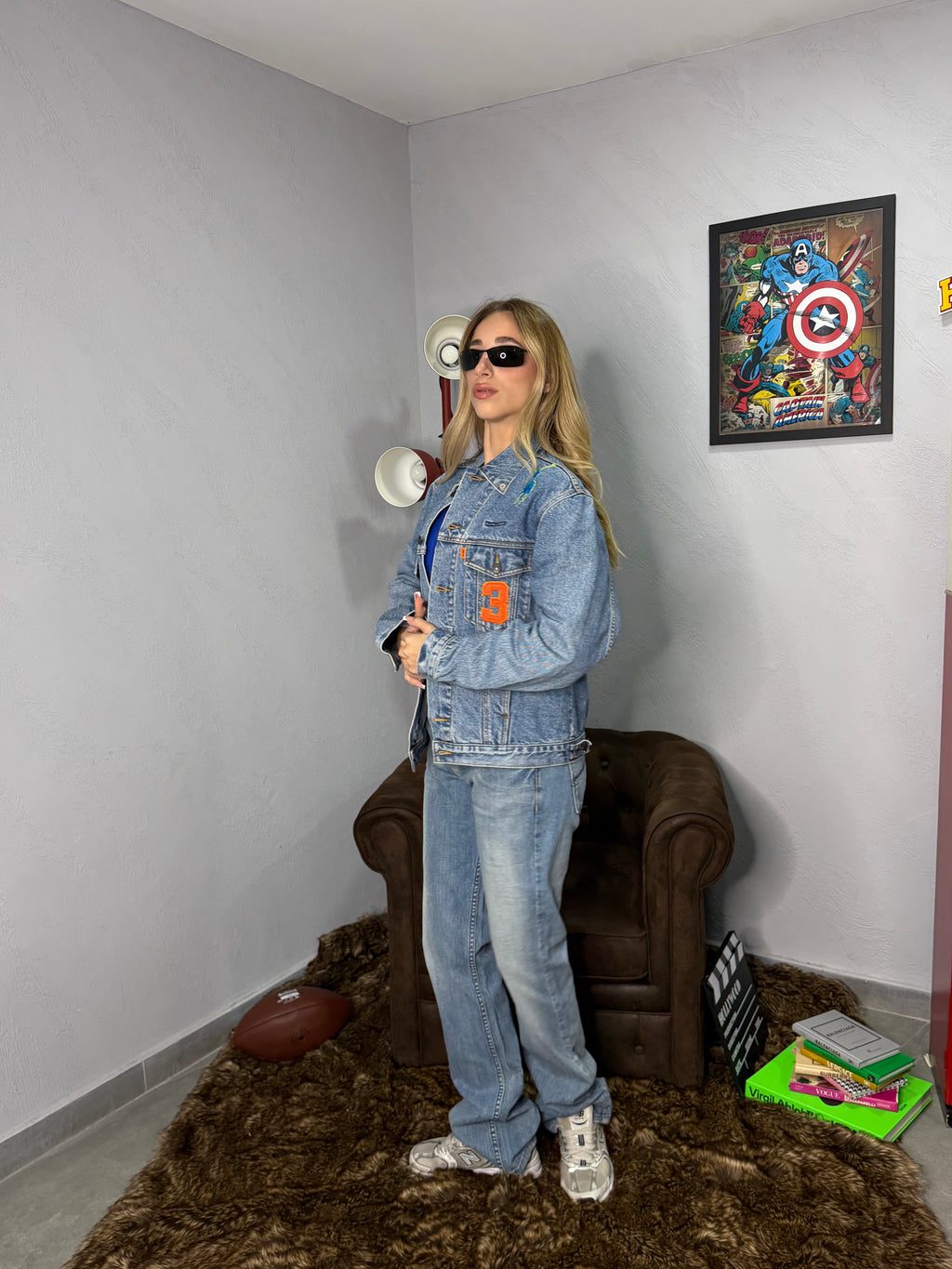 Custom in giacca di jeans levi’s X ralph lauren
