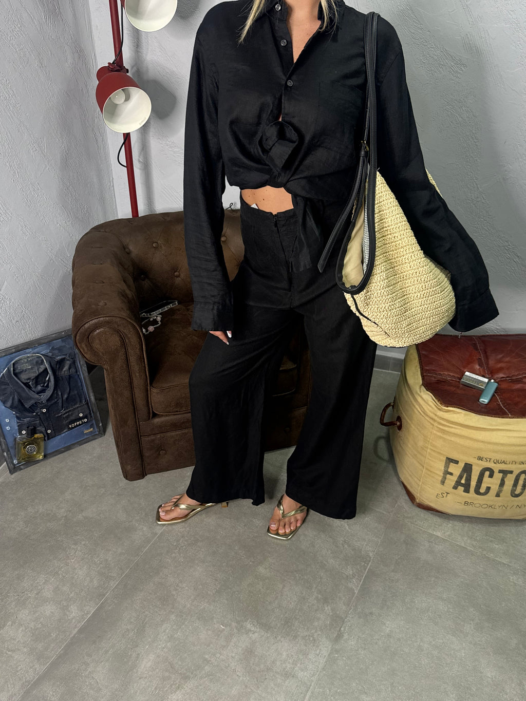 Pantalone in lino Classic