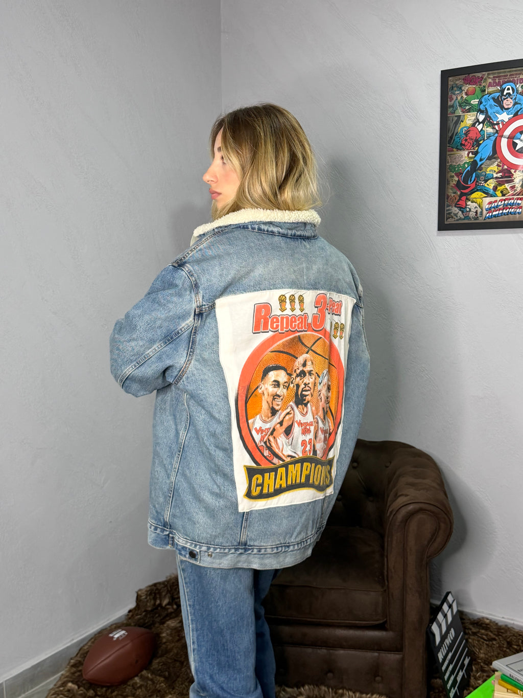 Custom in giacca jeans LEVI’S X NBA