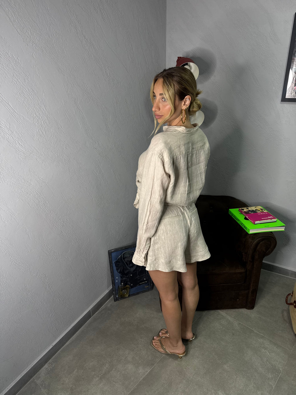 Pantaloncino in lino