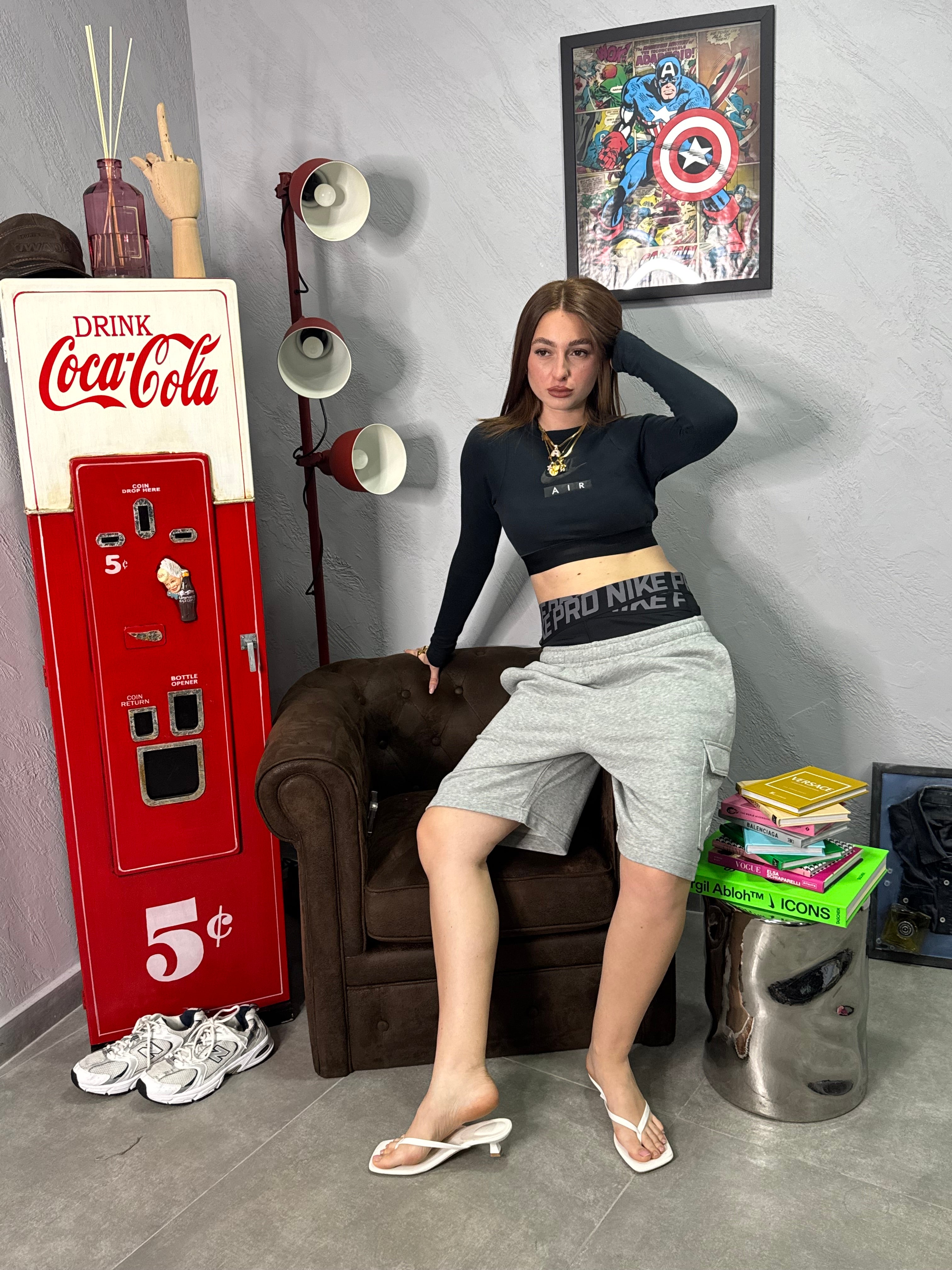 Maglia cropped Nike