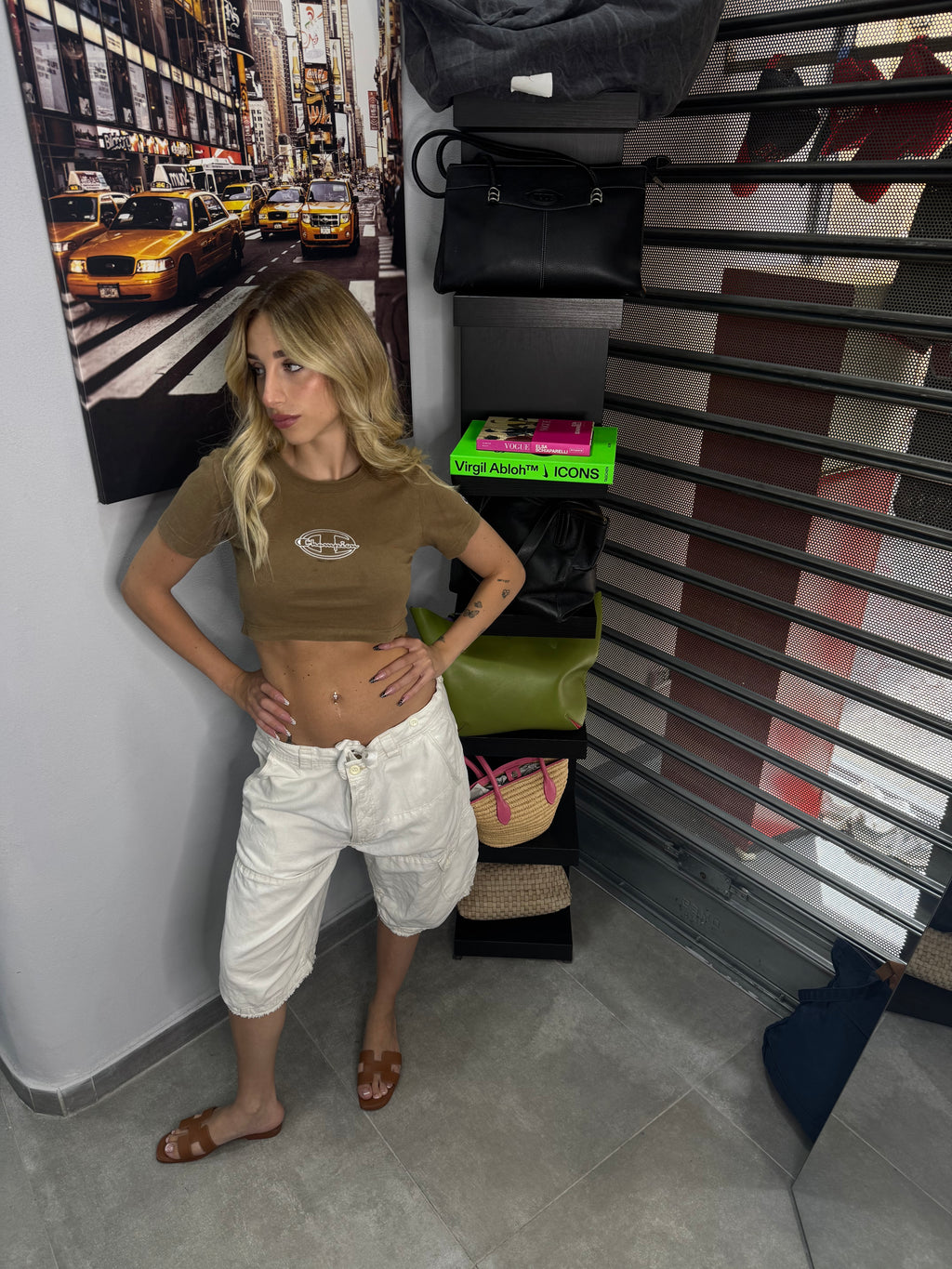 T-shirt cropped Champion