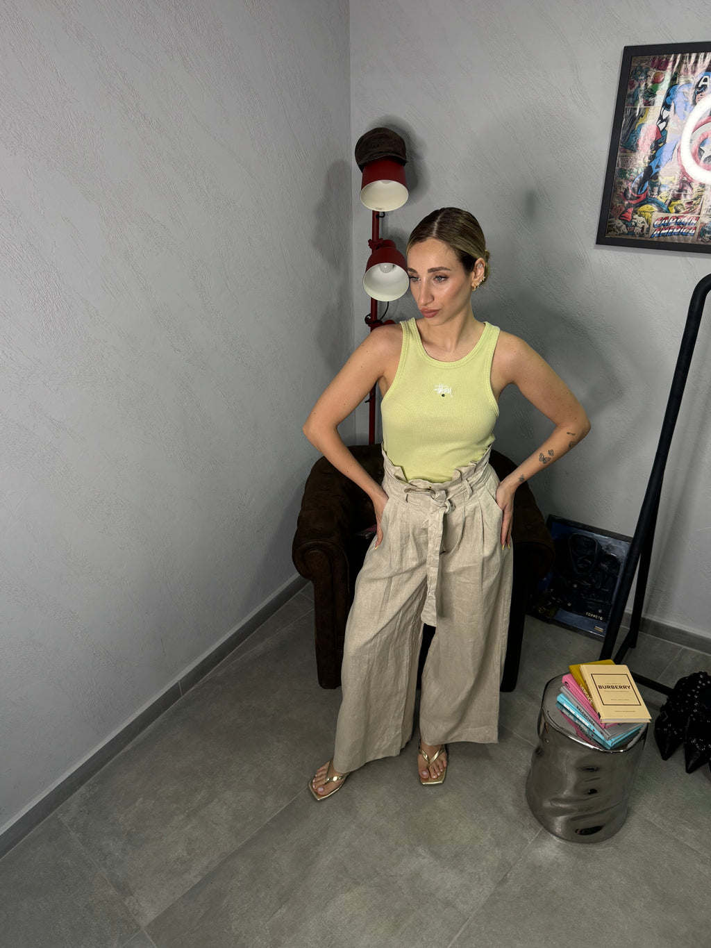 Pantalone in lino