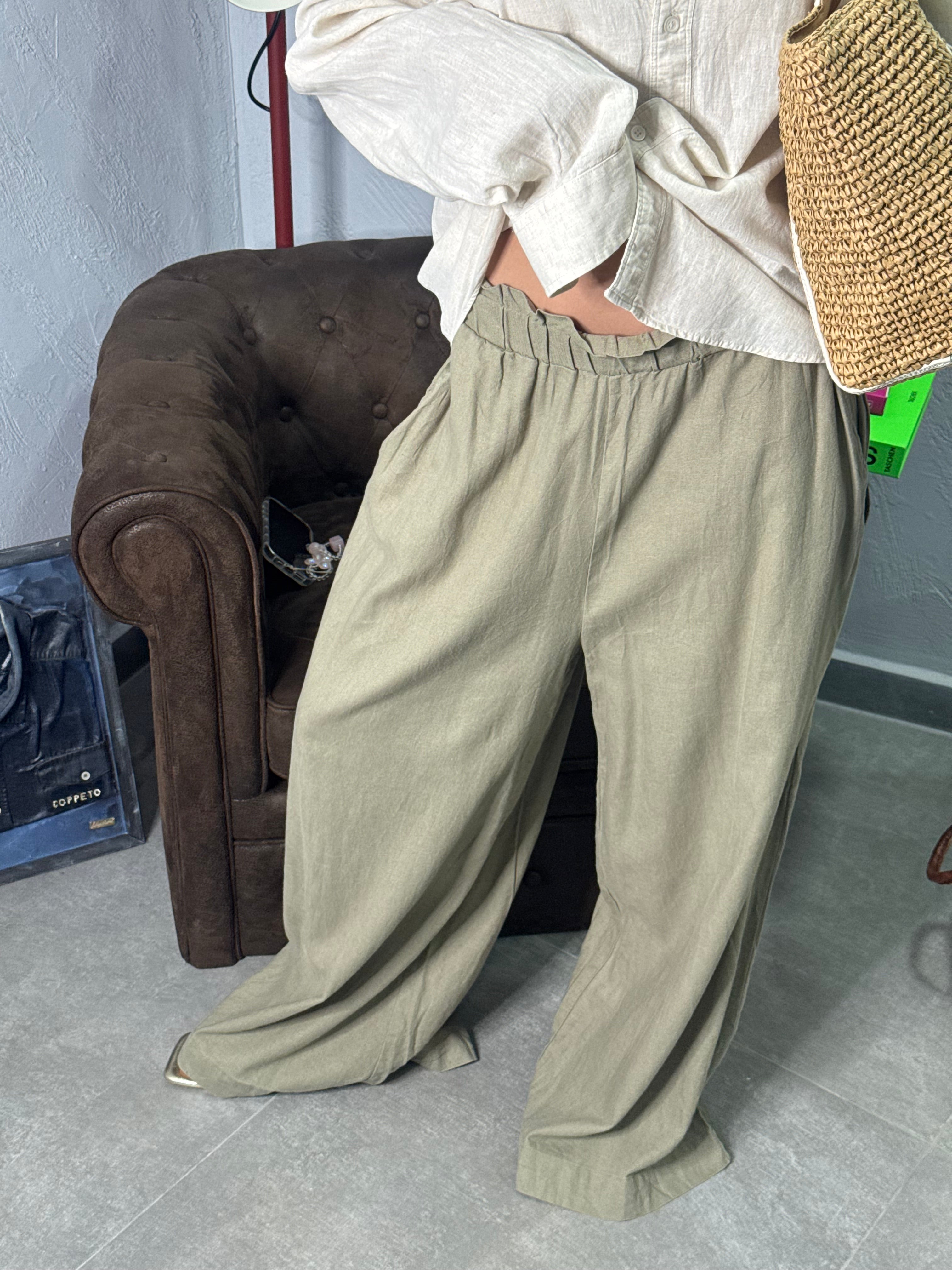 Pantalone in lino