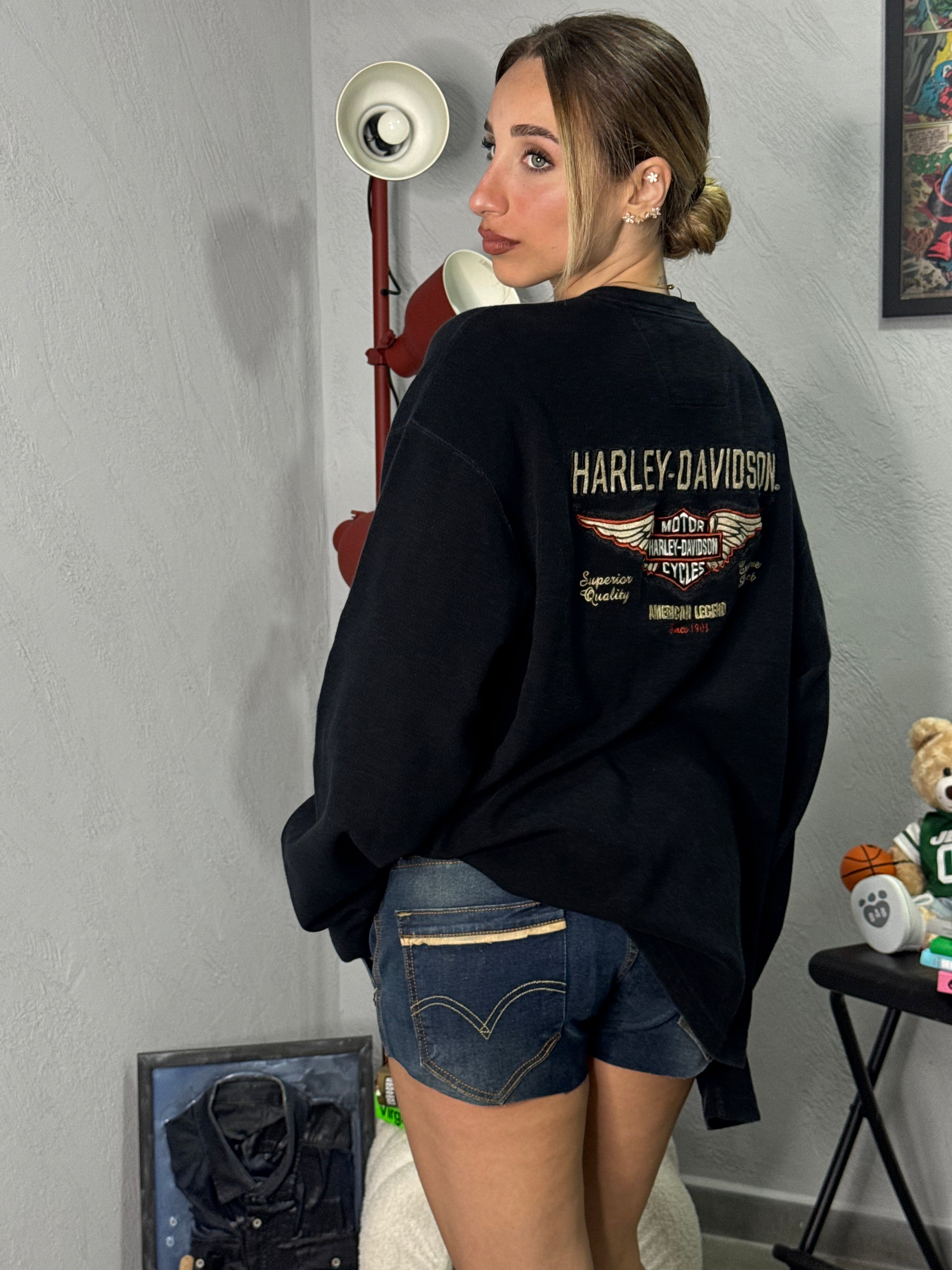 Magliettone manica lunga Harley davidson