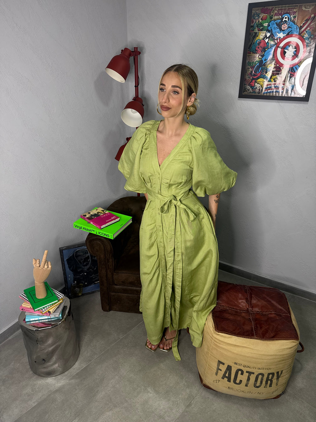 Dress in puro lino aje.