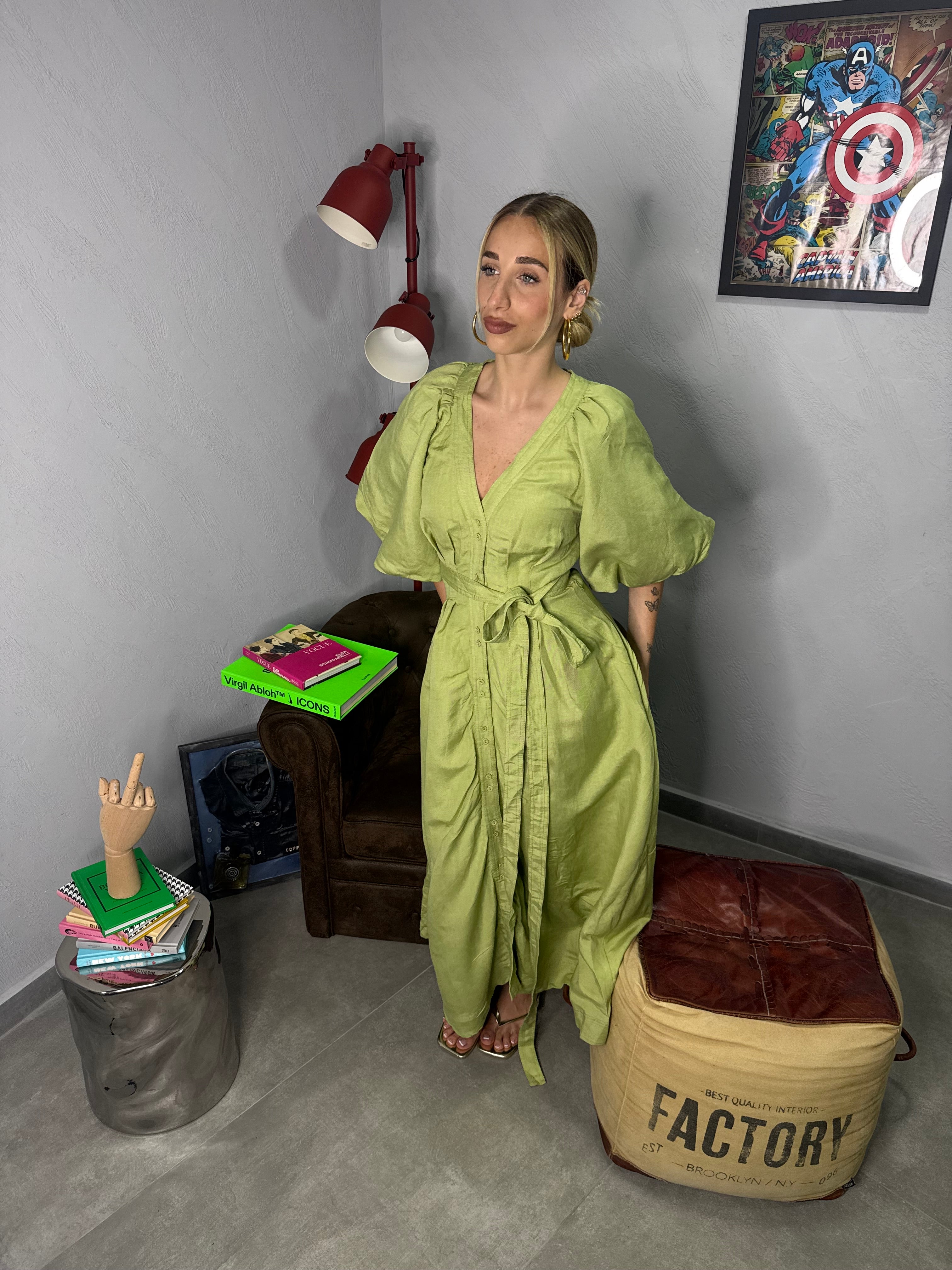 Dress in puro lino aje.
