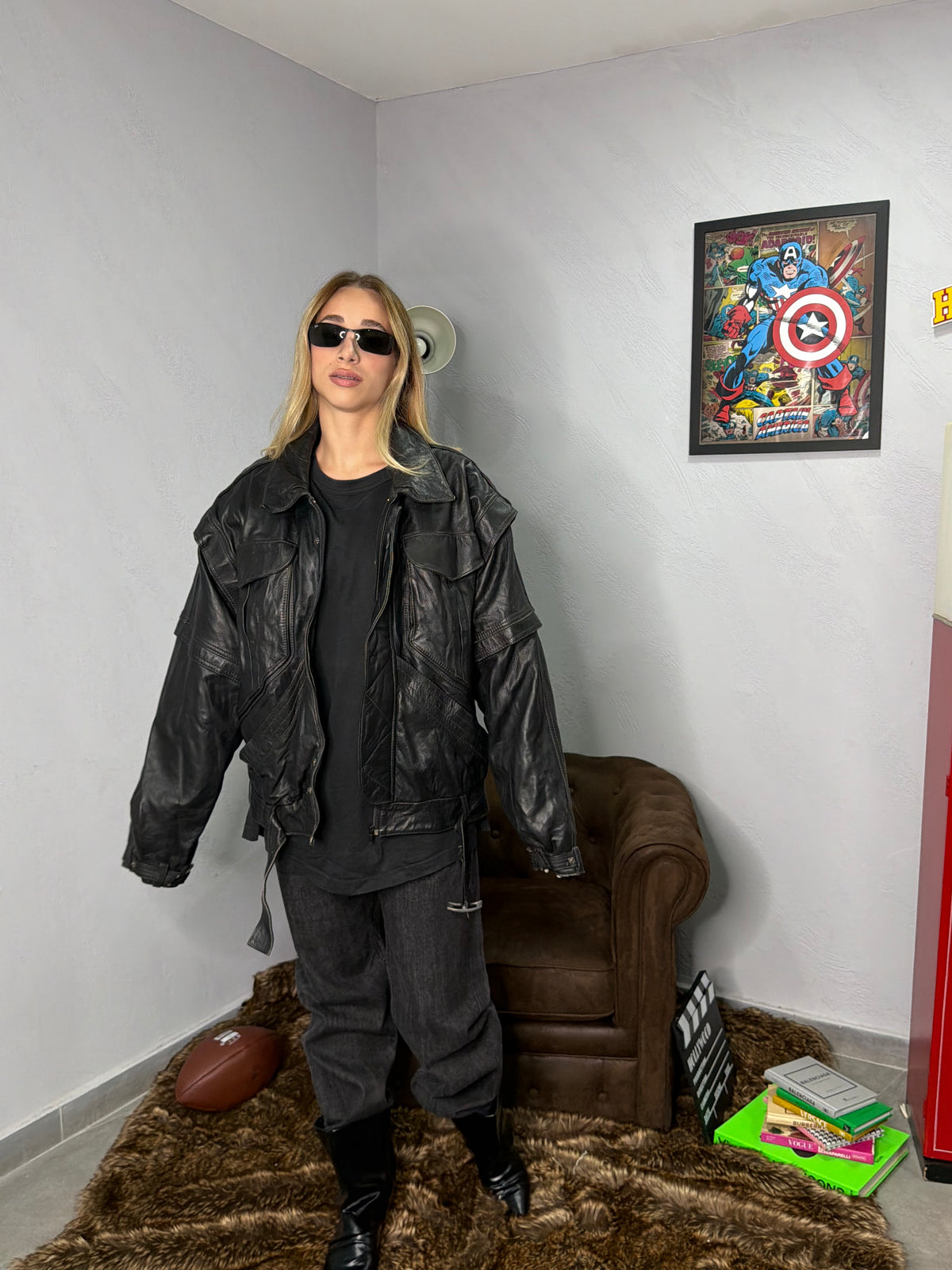 Giacca in pelle