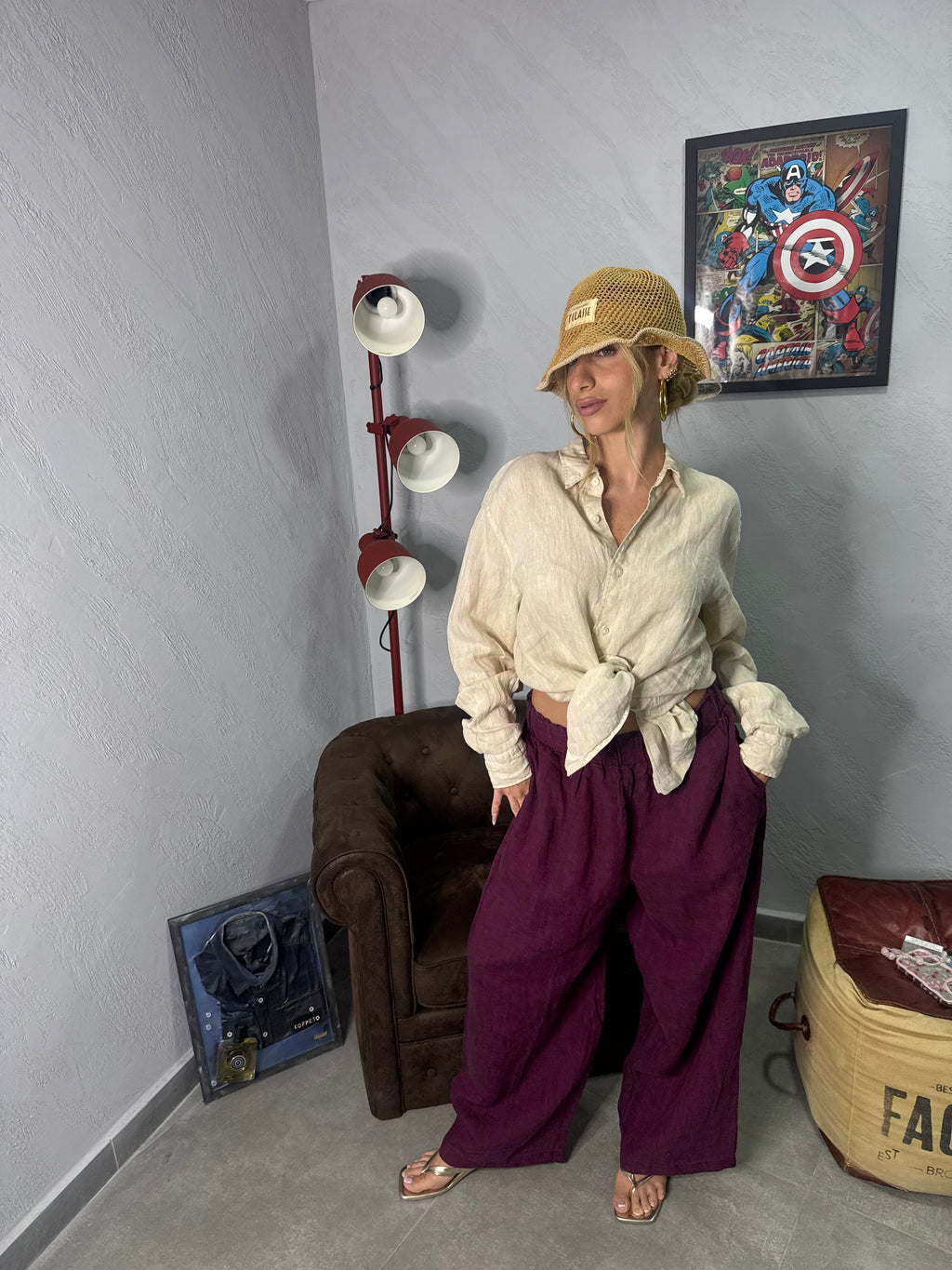Cappello in paglia prima classe