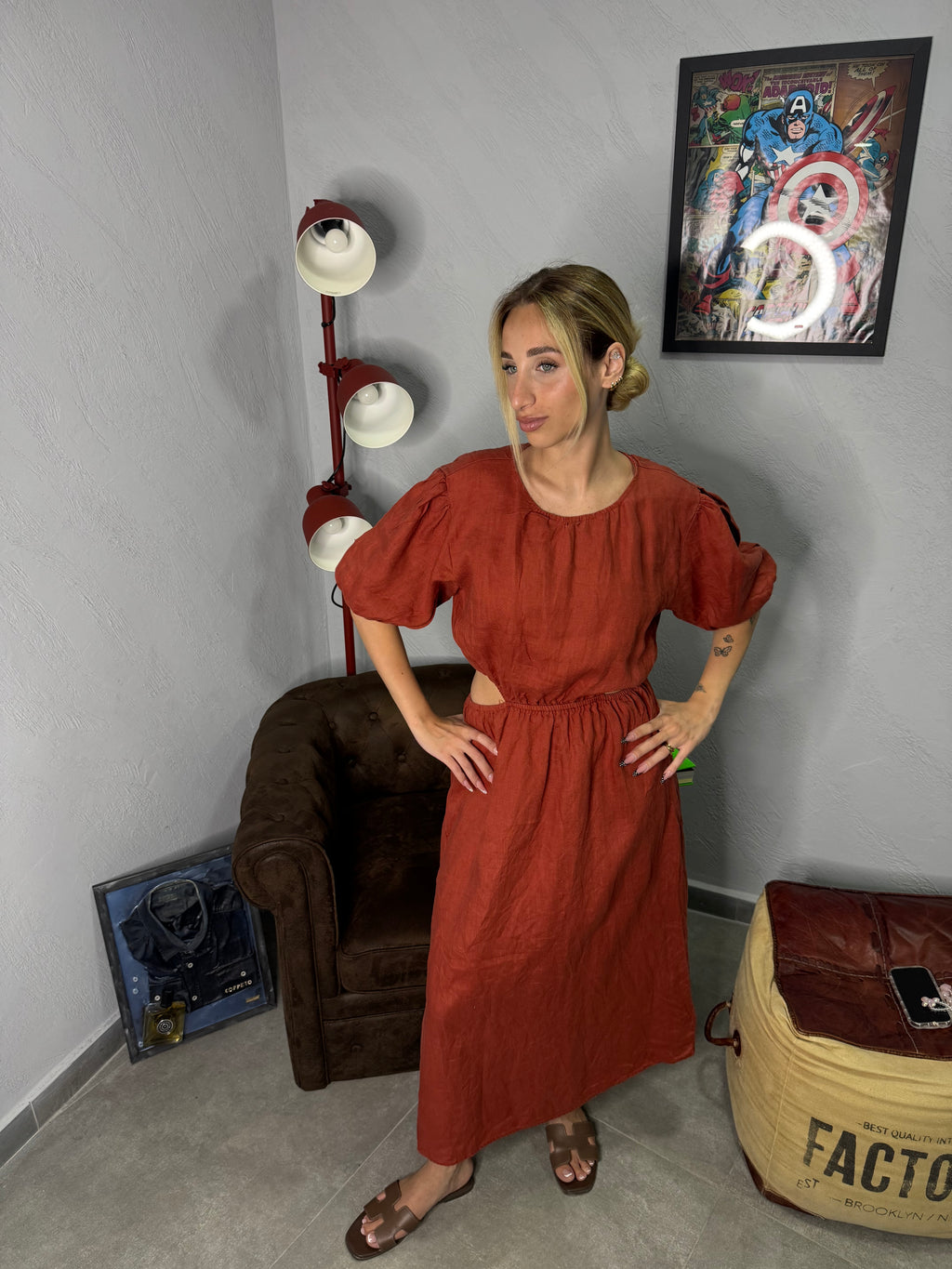 Vestito in lino