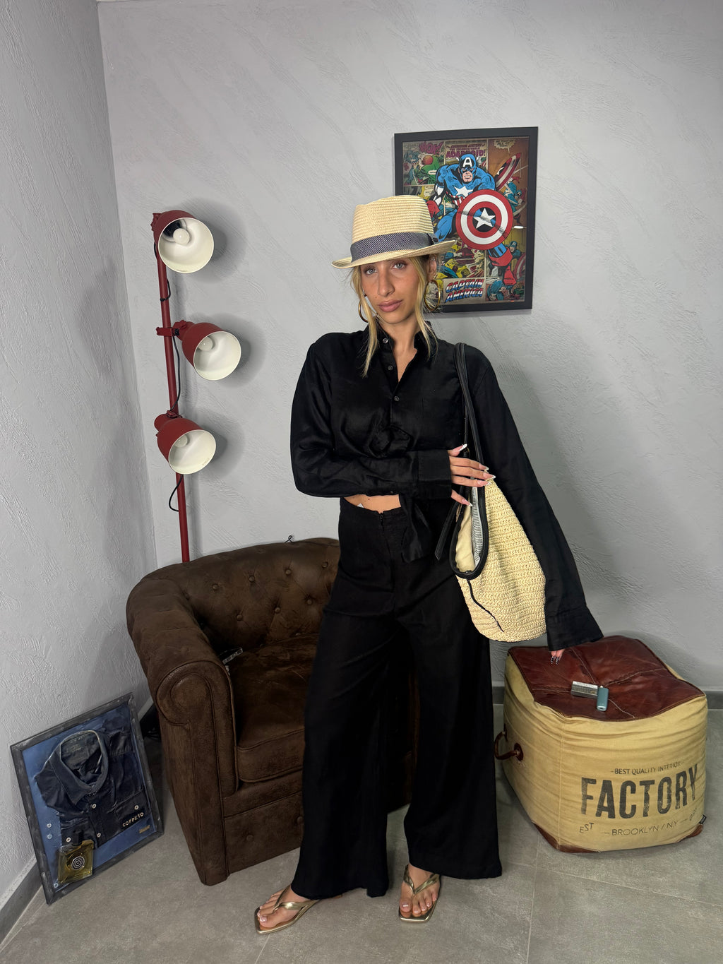 Pantalone in lino Classic