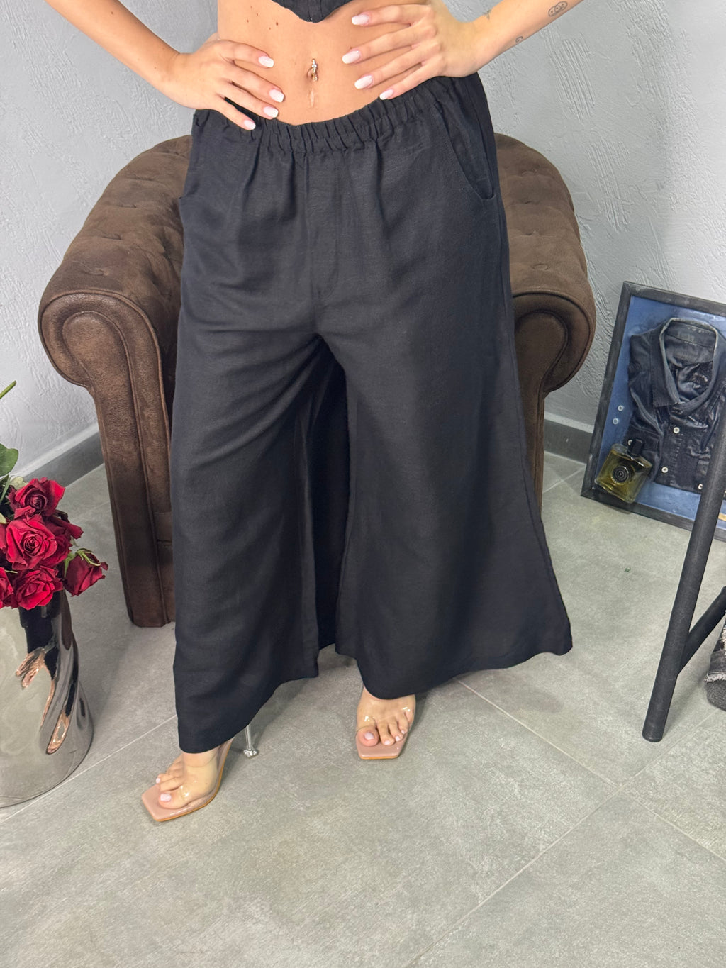 Pantalone in lino