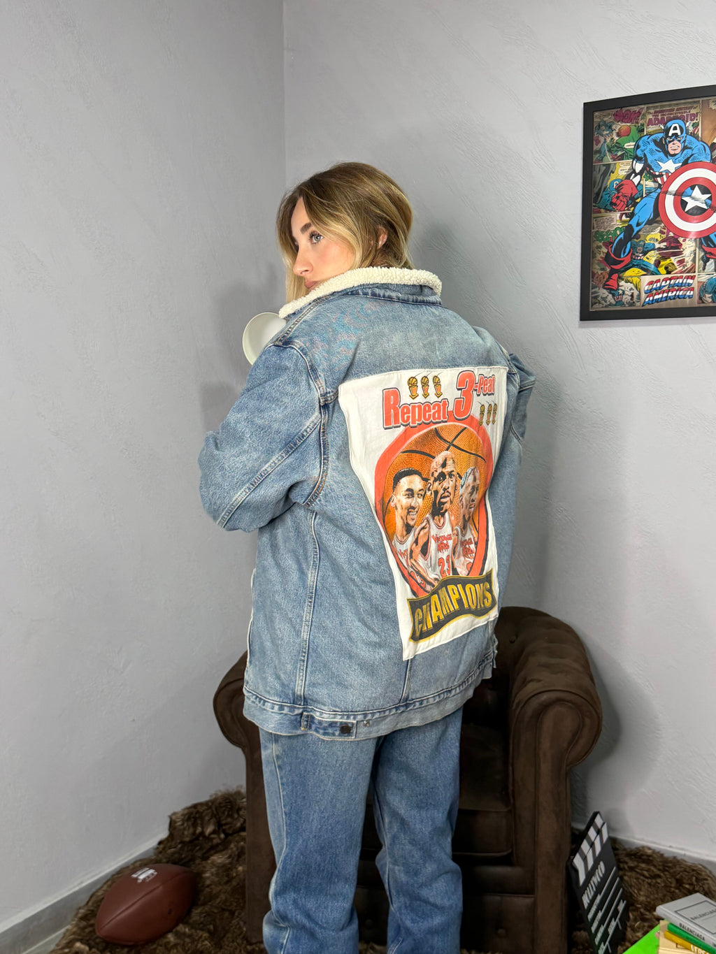 Custom in giacca jeans LEVI’S X NBA