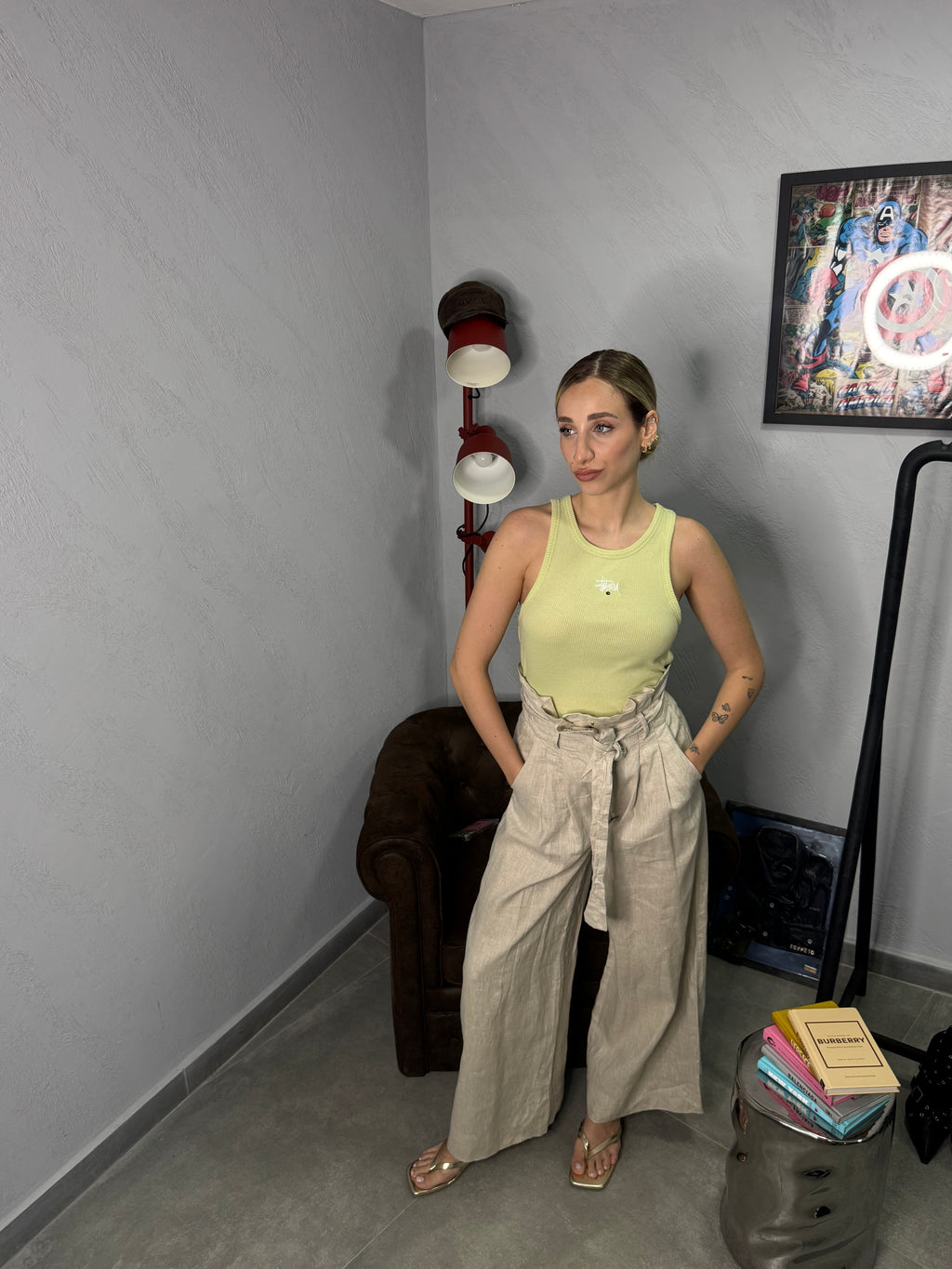 Pantalone in lino