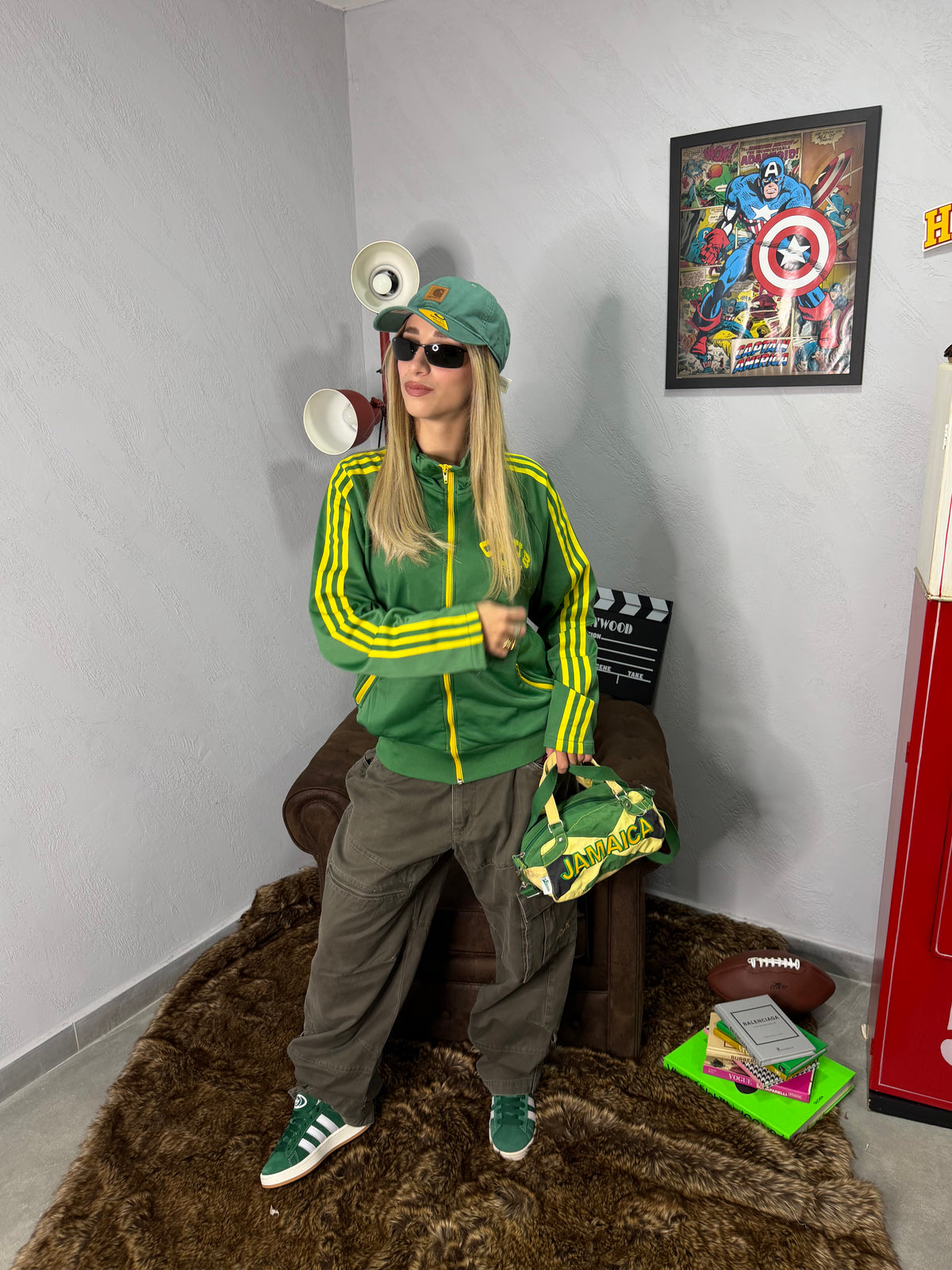 Felpa in full zip Adidas