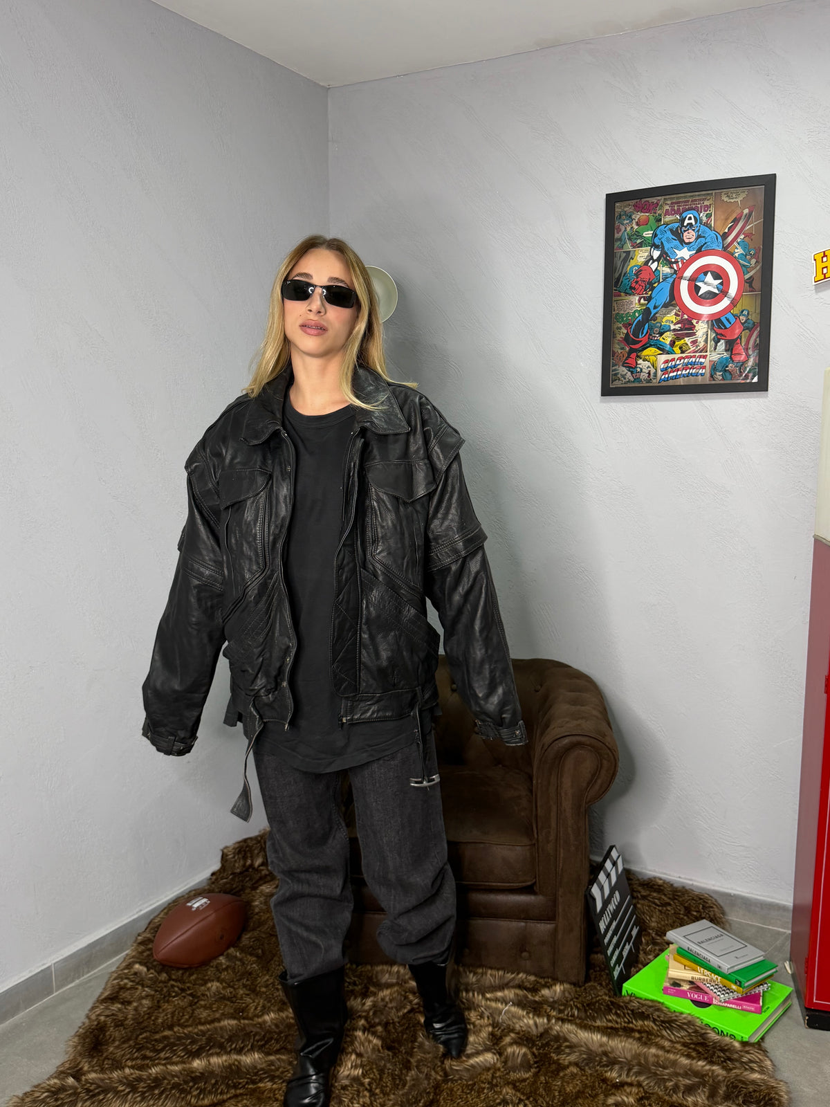 Giacca in pelle