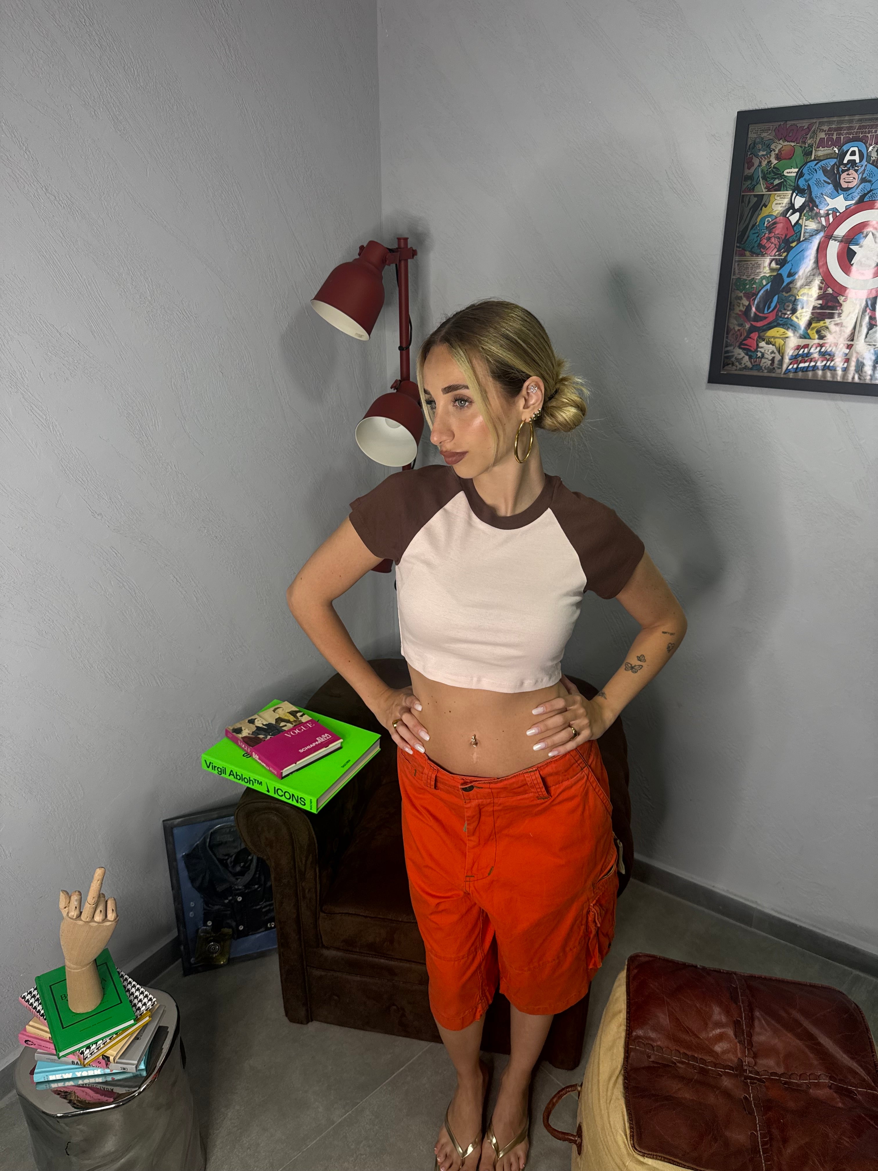 T-shirt cropped wrangler