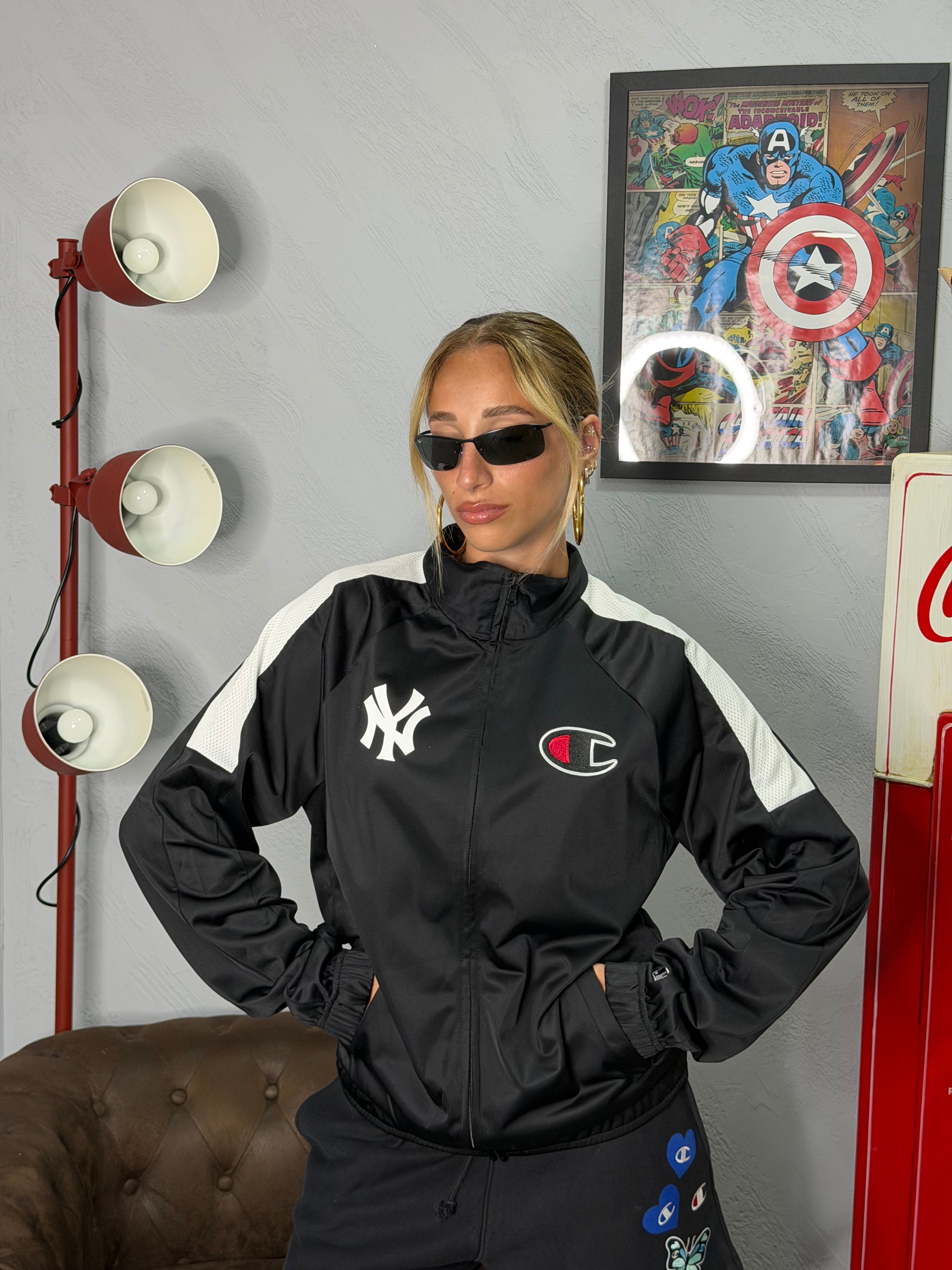 Felpa in full zip ChampionXnew era