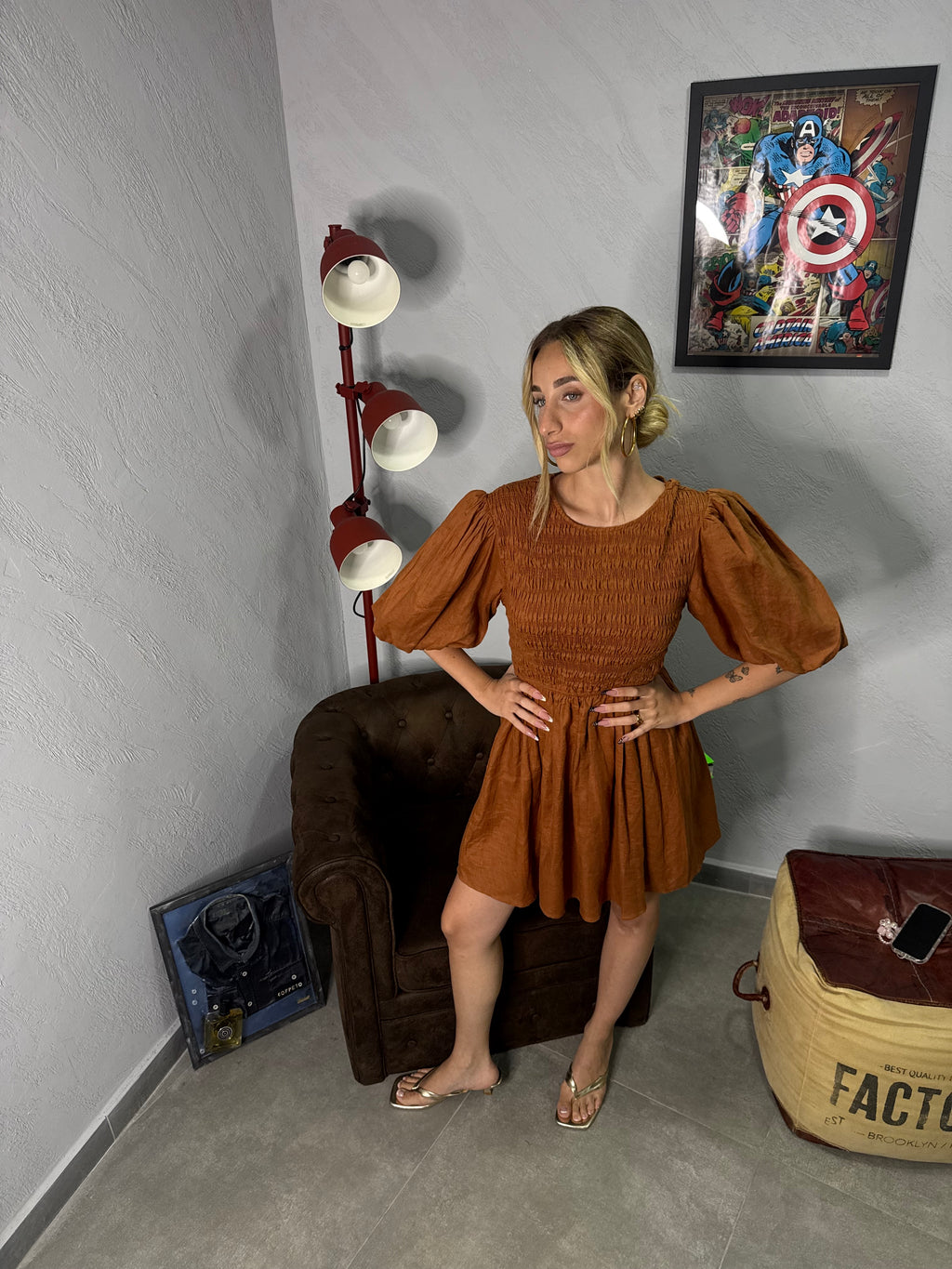 Dress in lino