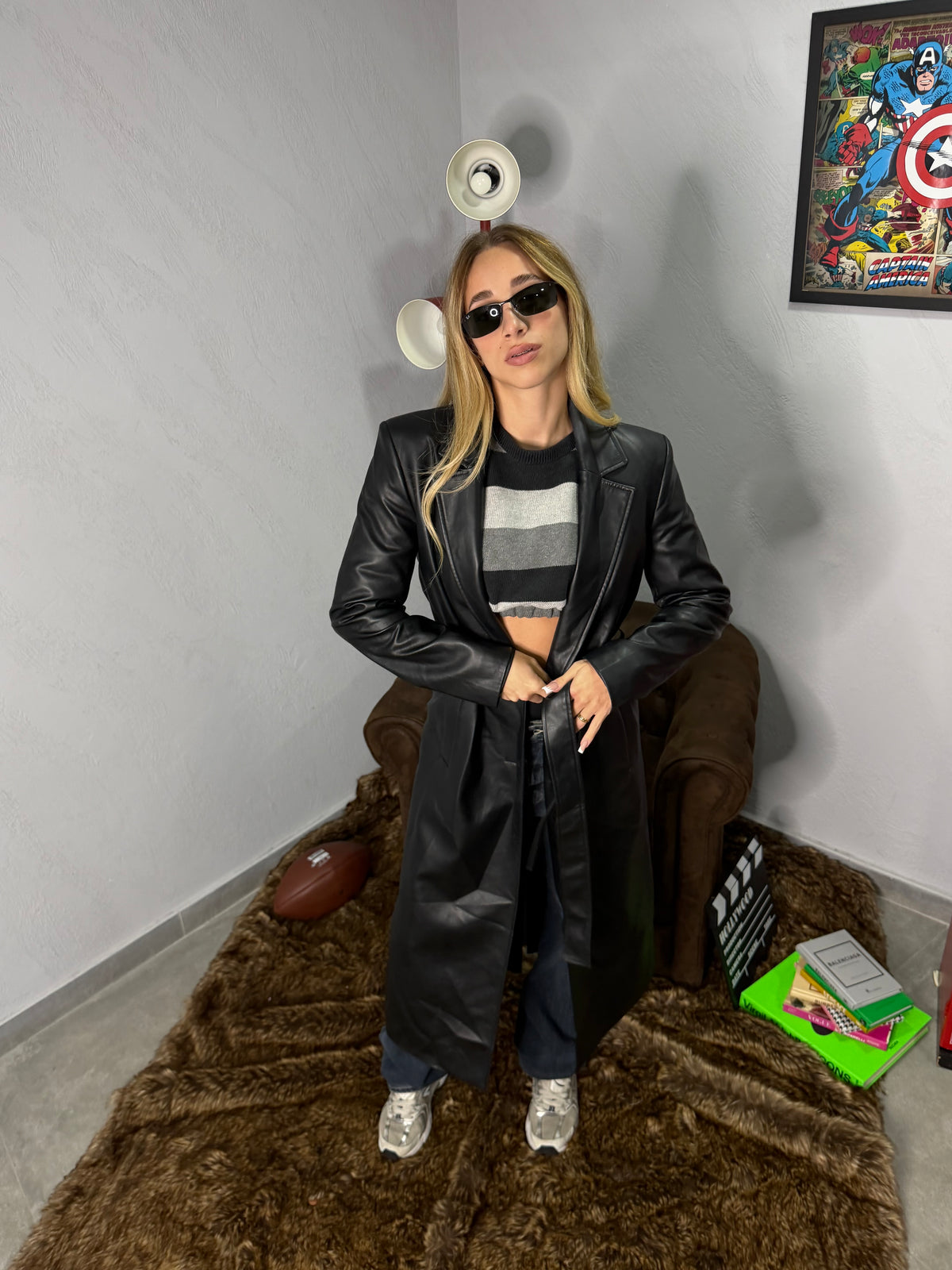Trench in ecopelle outlet