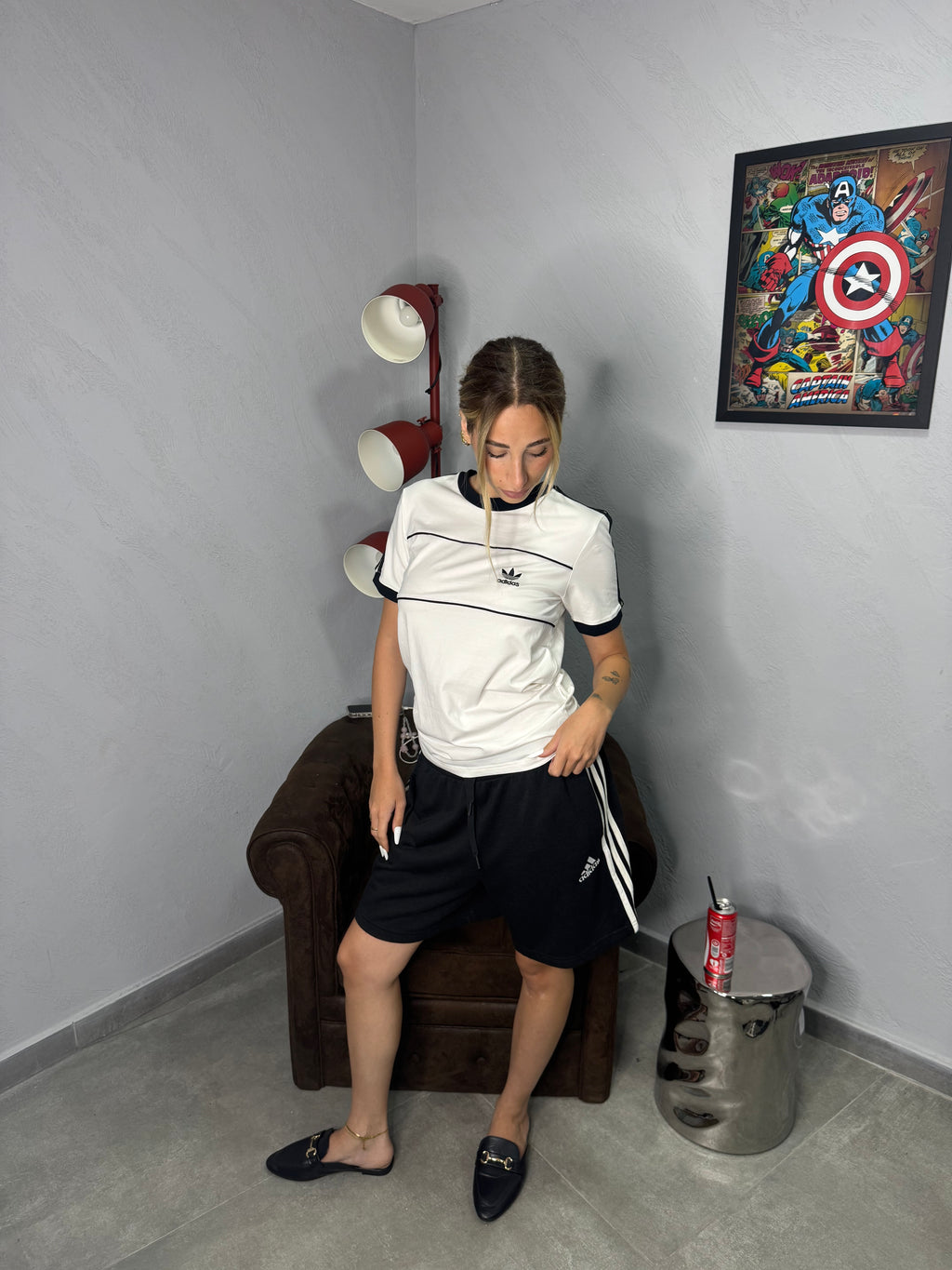 Bermuda in tuta Adidas