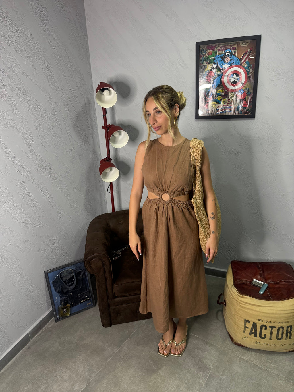 Dress in lino