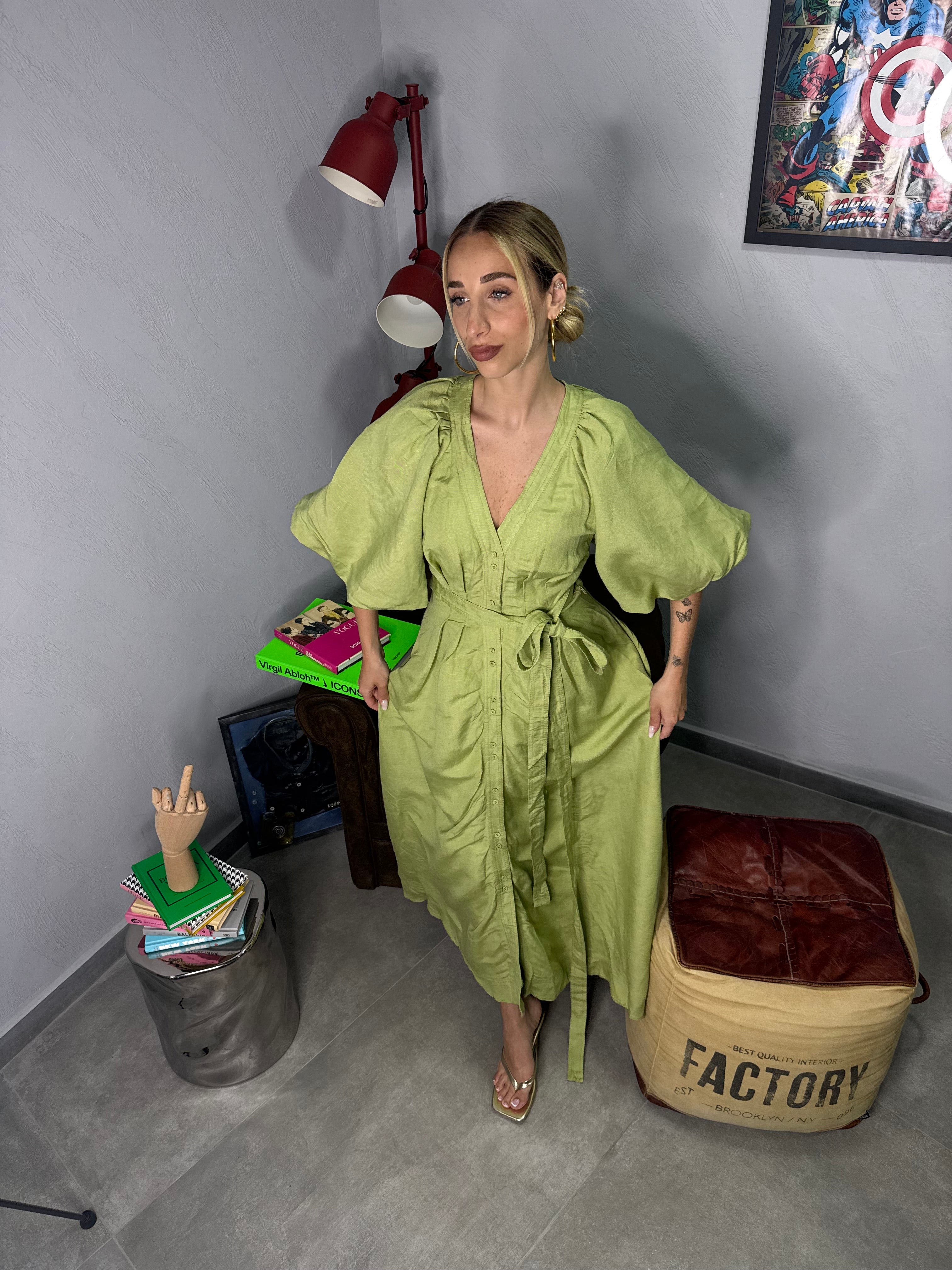 Dress in puro lino aje.